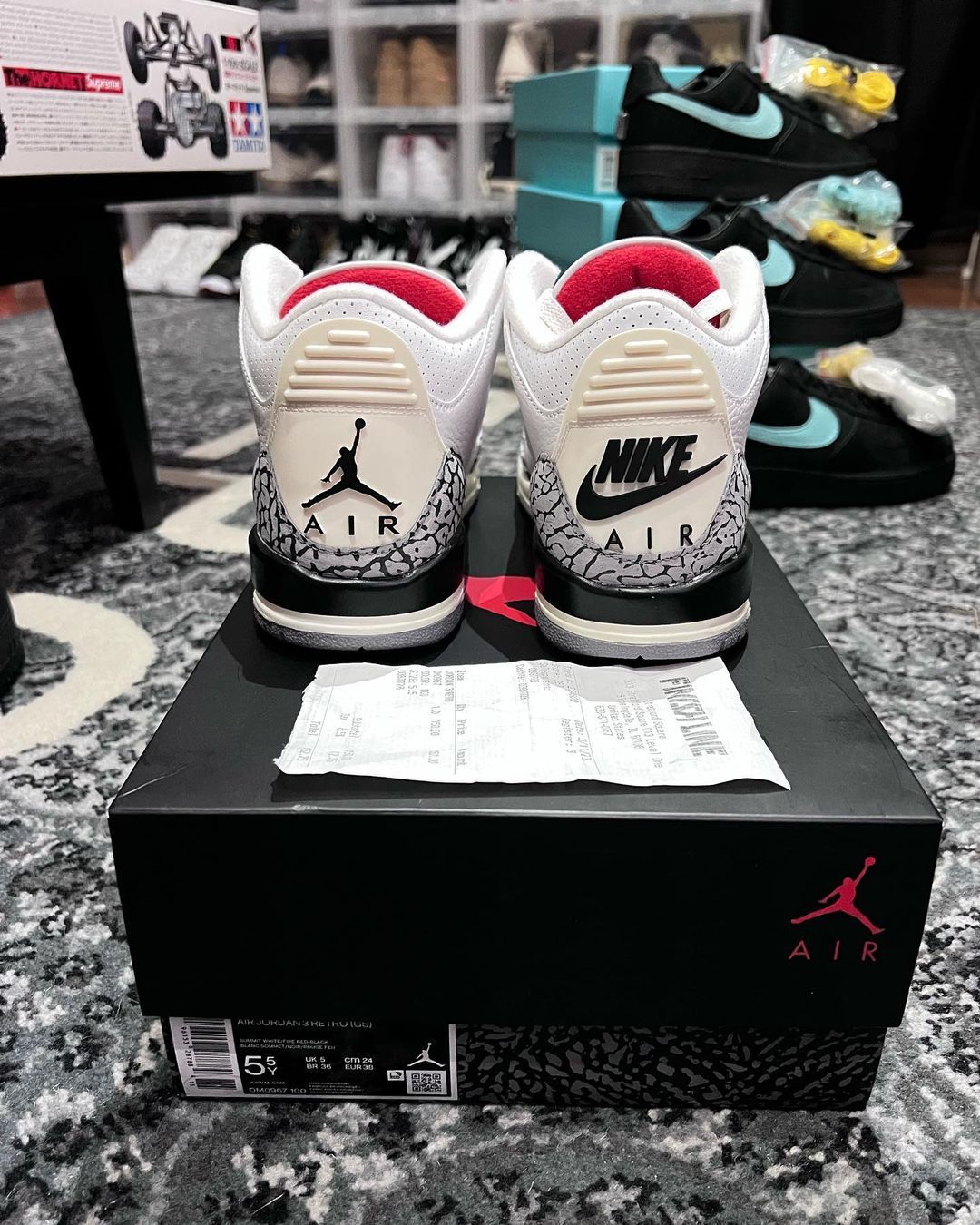 Quality control issues air jordan 3 white cement reimagined the site supply