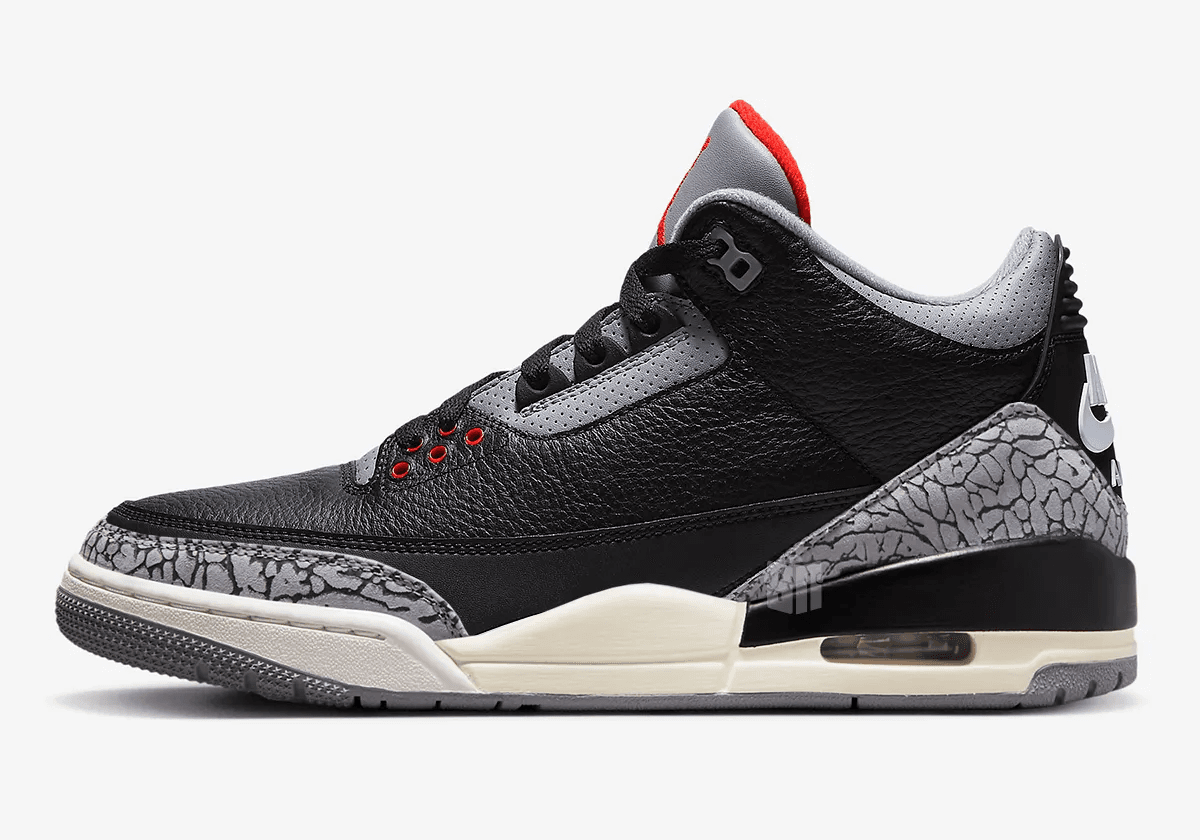 The Air Jordan 3 “Black Cement” Releases Holiday 2024