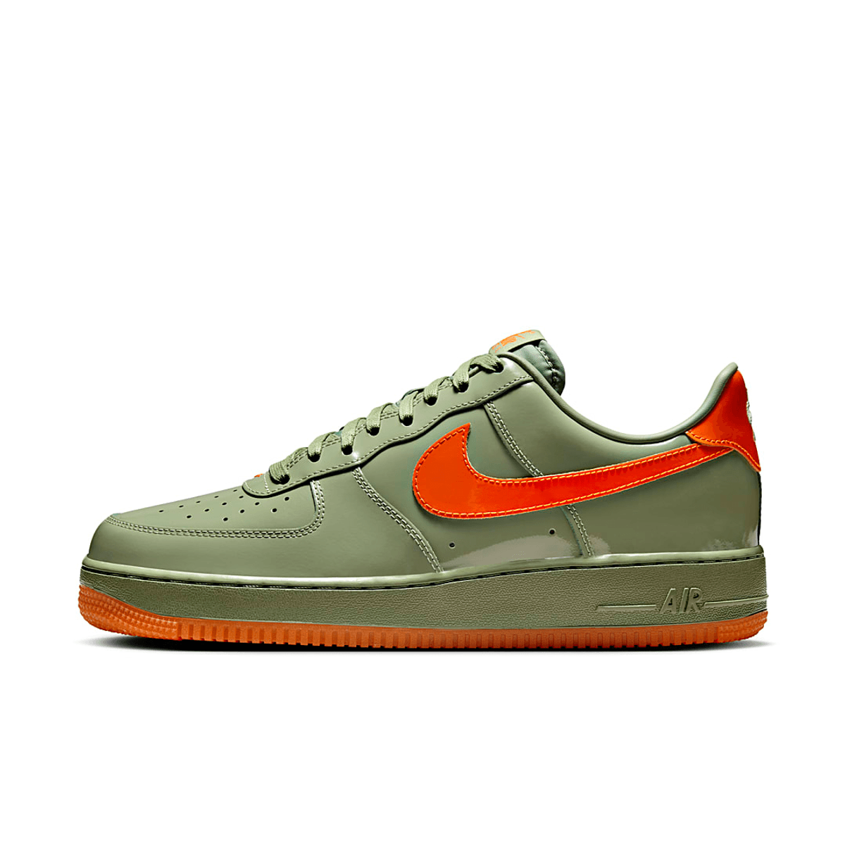Nike Air Force 1 Low Premium Oil Green Safety Orange