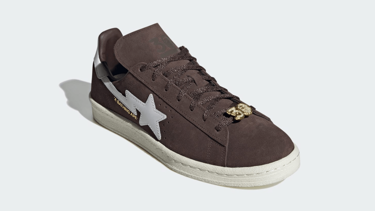 Bape x Adidas Campus 80s "Brown" Queued Up For July 1st Drop