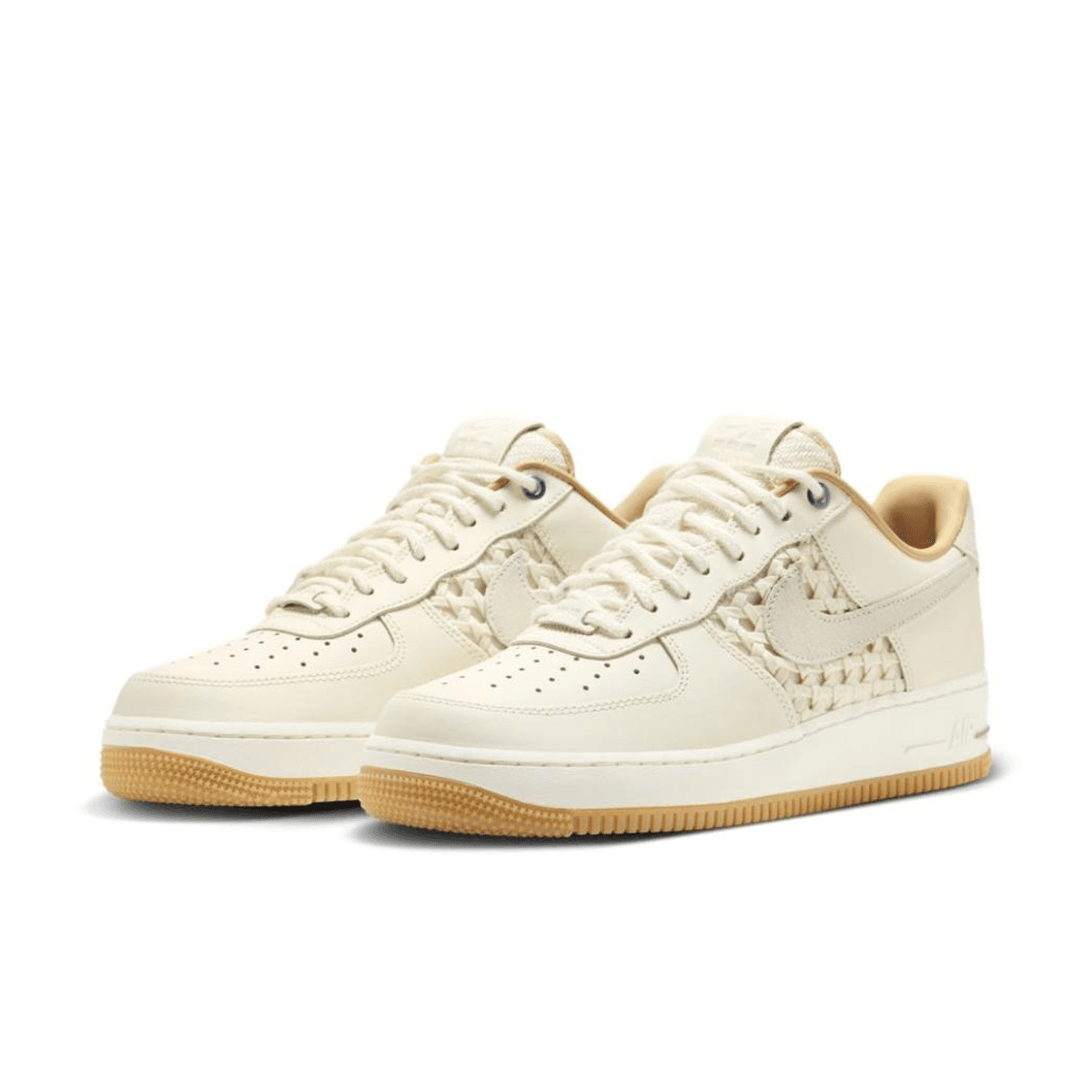 The Nike Air Force 1 Low NAI-KE Features Woven Side Panels