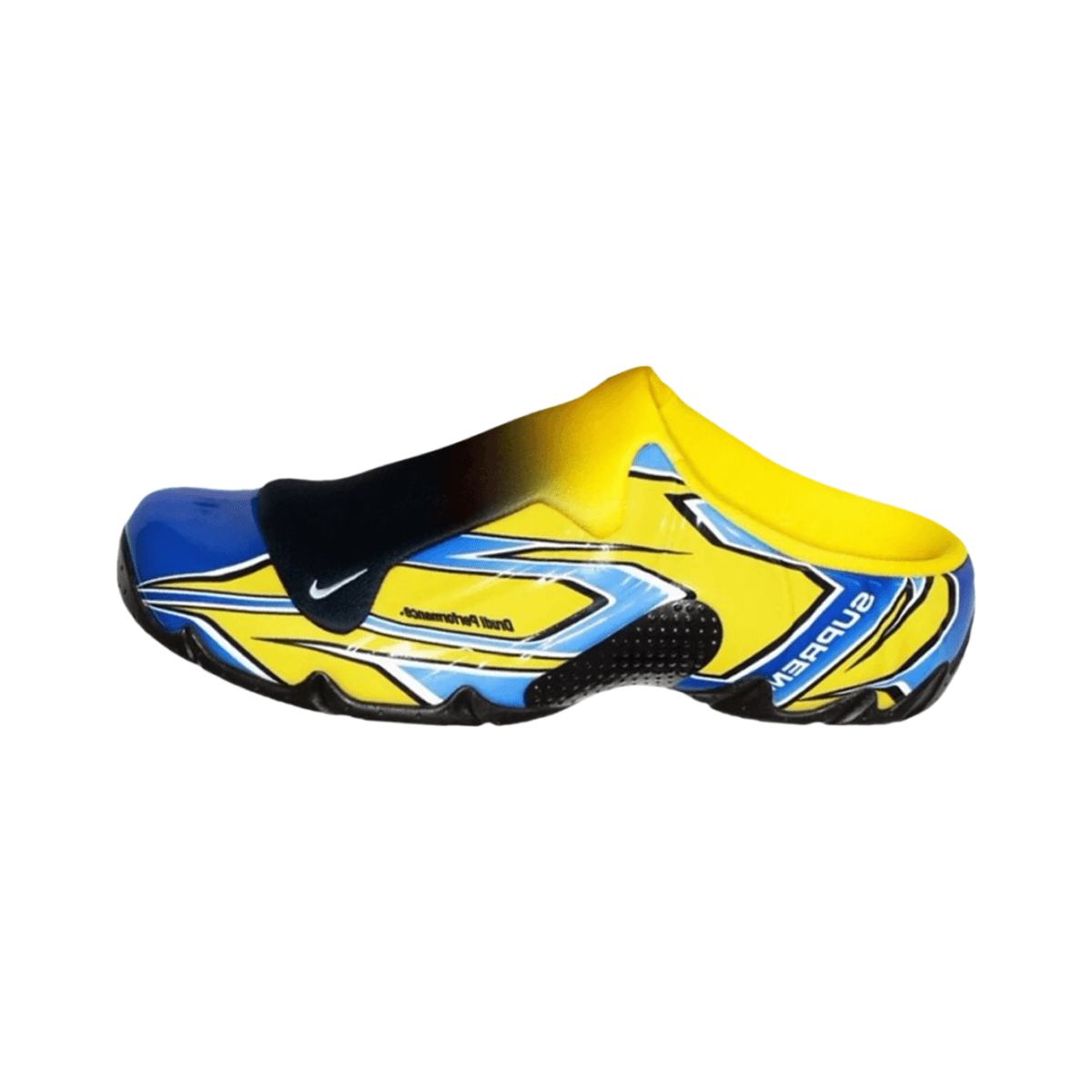 Supreme x Nike Clogposite Opti Yellow Blue
