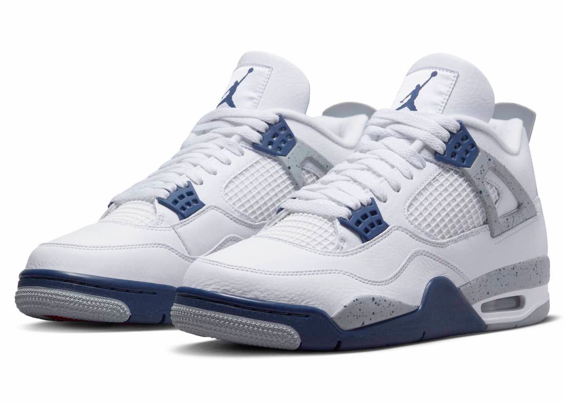 Air Jordan 4 White Midnight Navy 9