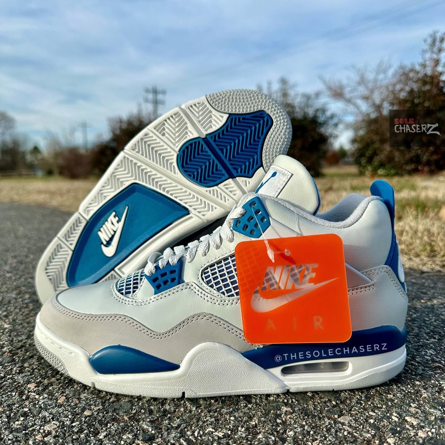 air jordan 4 military blue