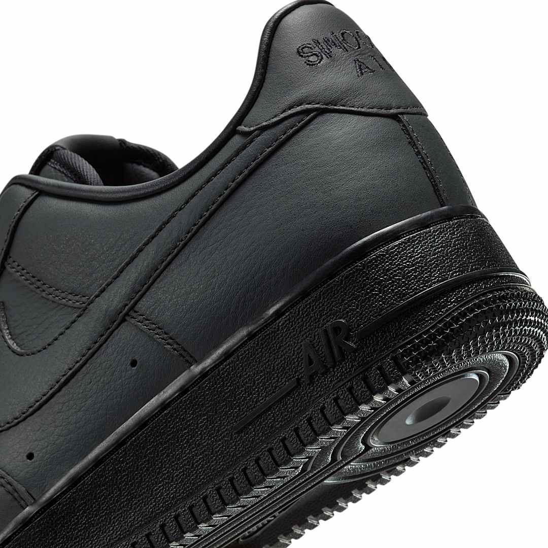 .SWOOSH x Nike Air Force 1 Low “Triple Triple Black” HJ9348-001 Release Info 8