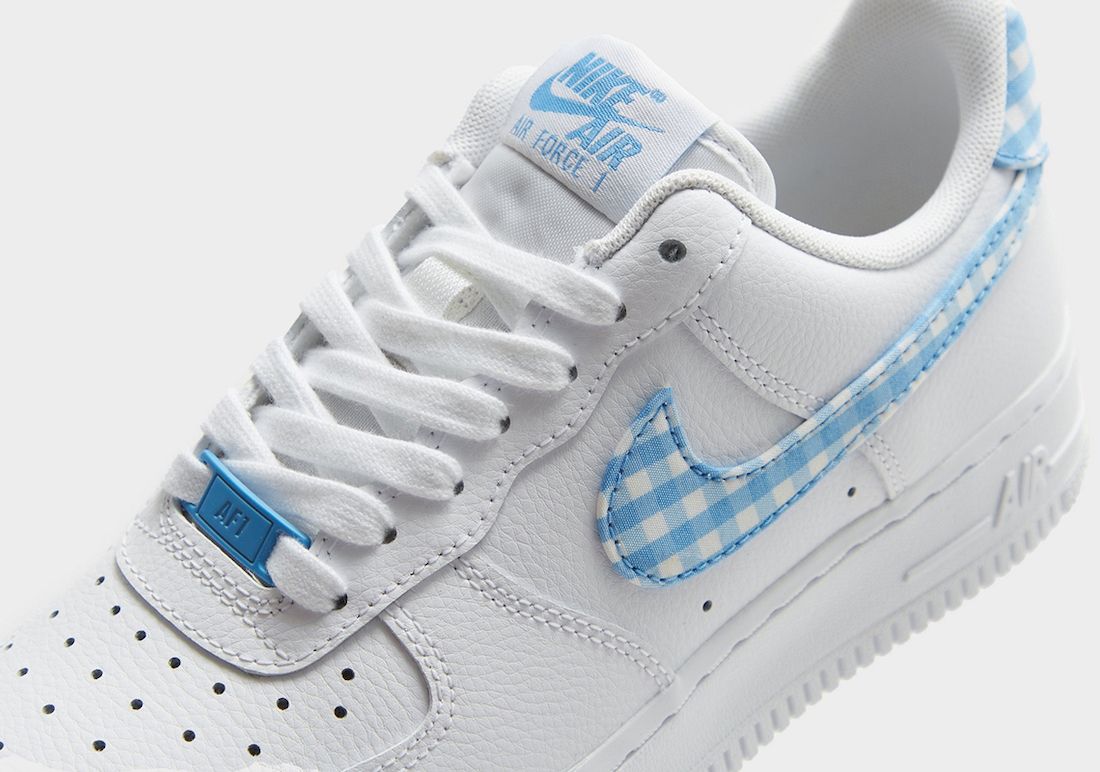 Nike Air Force 1 Low Blue Gingham Release Date 5