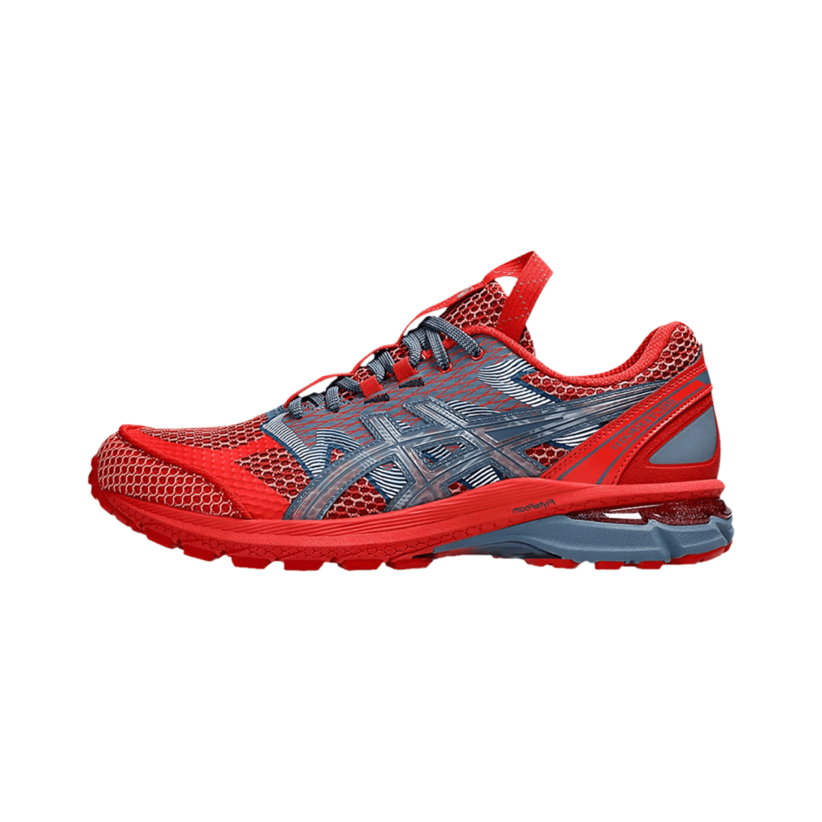 Kiko Kostadinov x ASICS US4-S Gel-Terrain Classic Red Wood Crepe