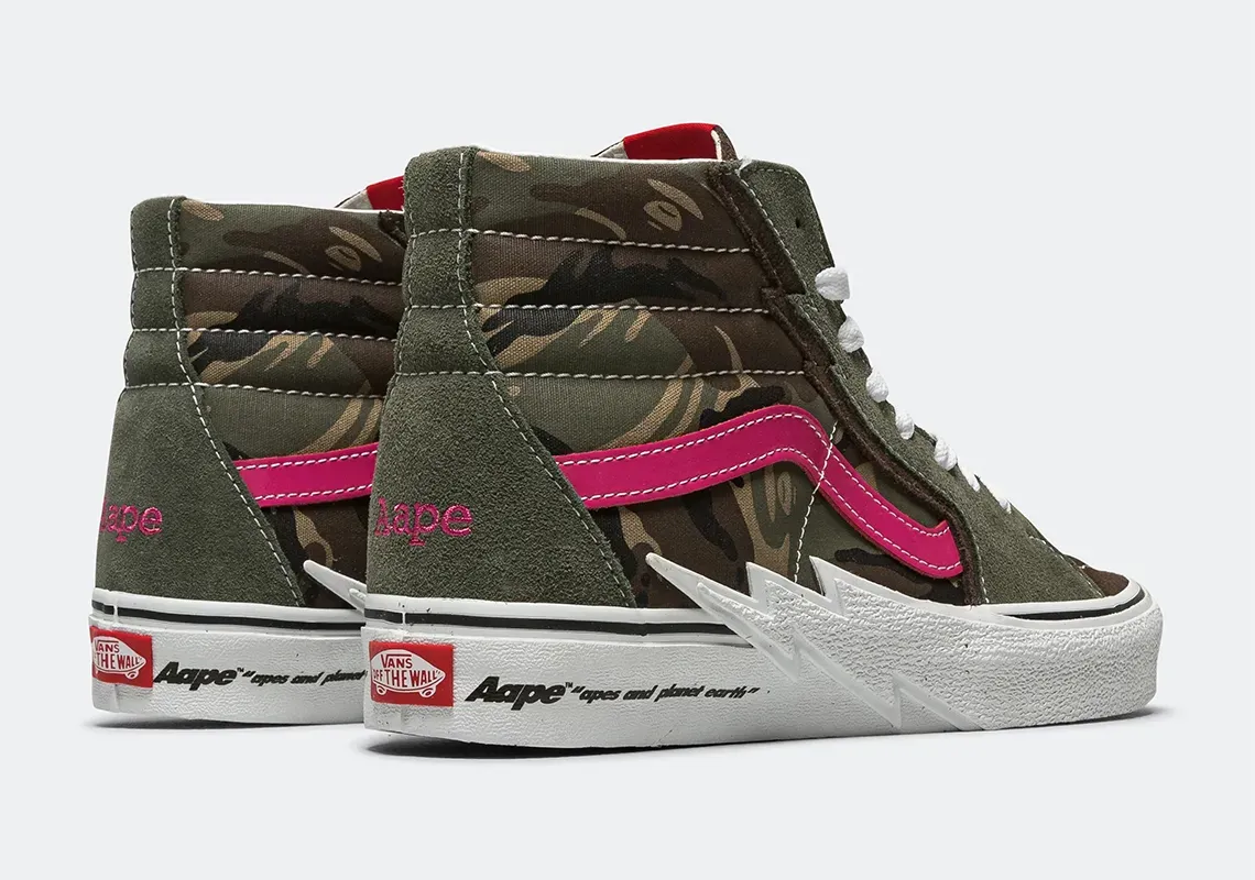 sitessupply.co Aape Vans Sk8 Hi Bolt Grey Camo Release Info
