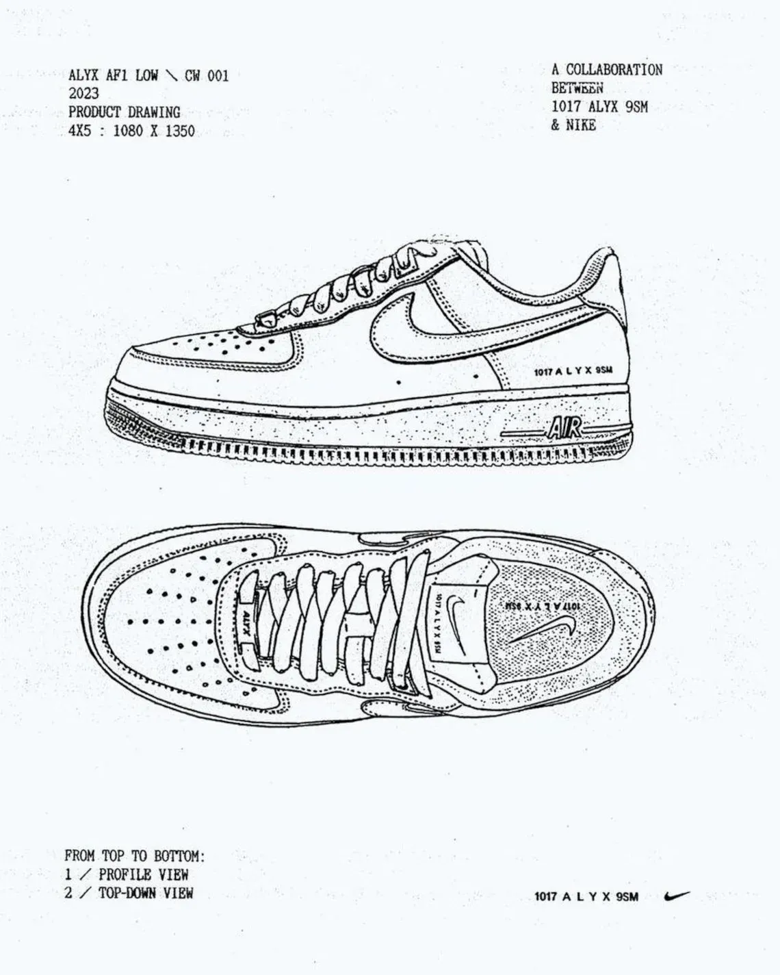 MMW Alyx Nike Air Force 1 Low Pack Release Info