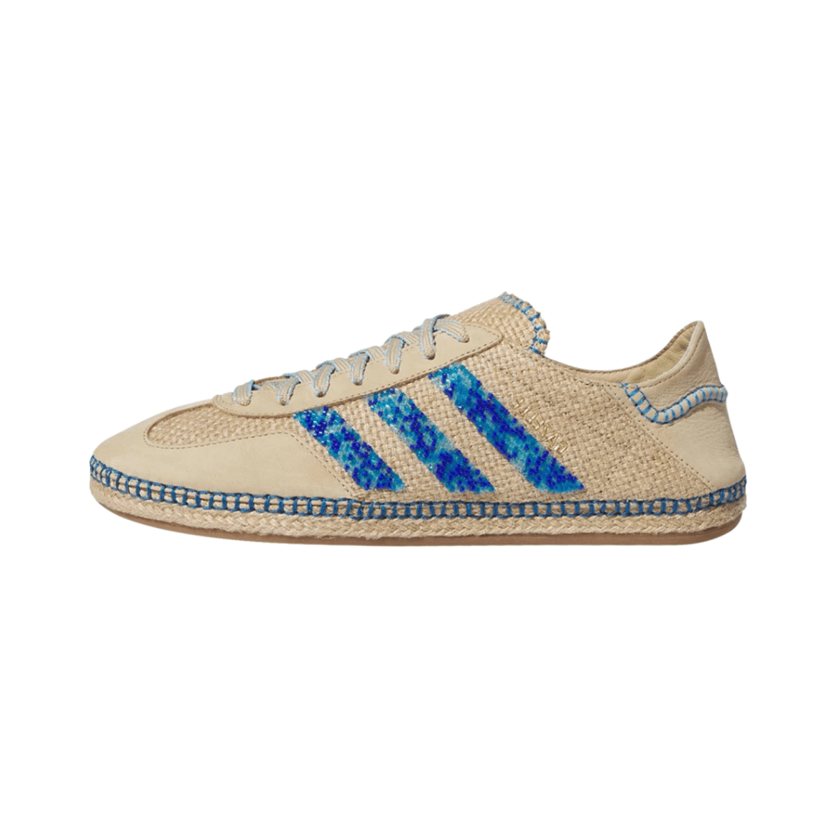 CLOT x adidas Gazelle Linen Khaki Light Blue