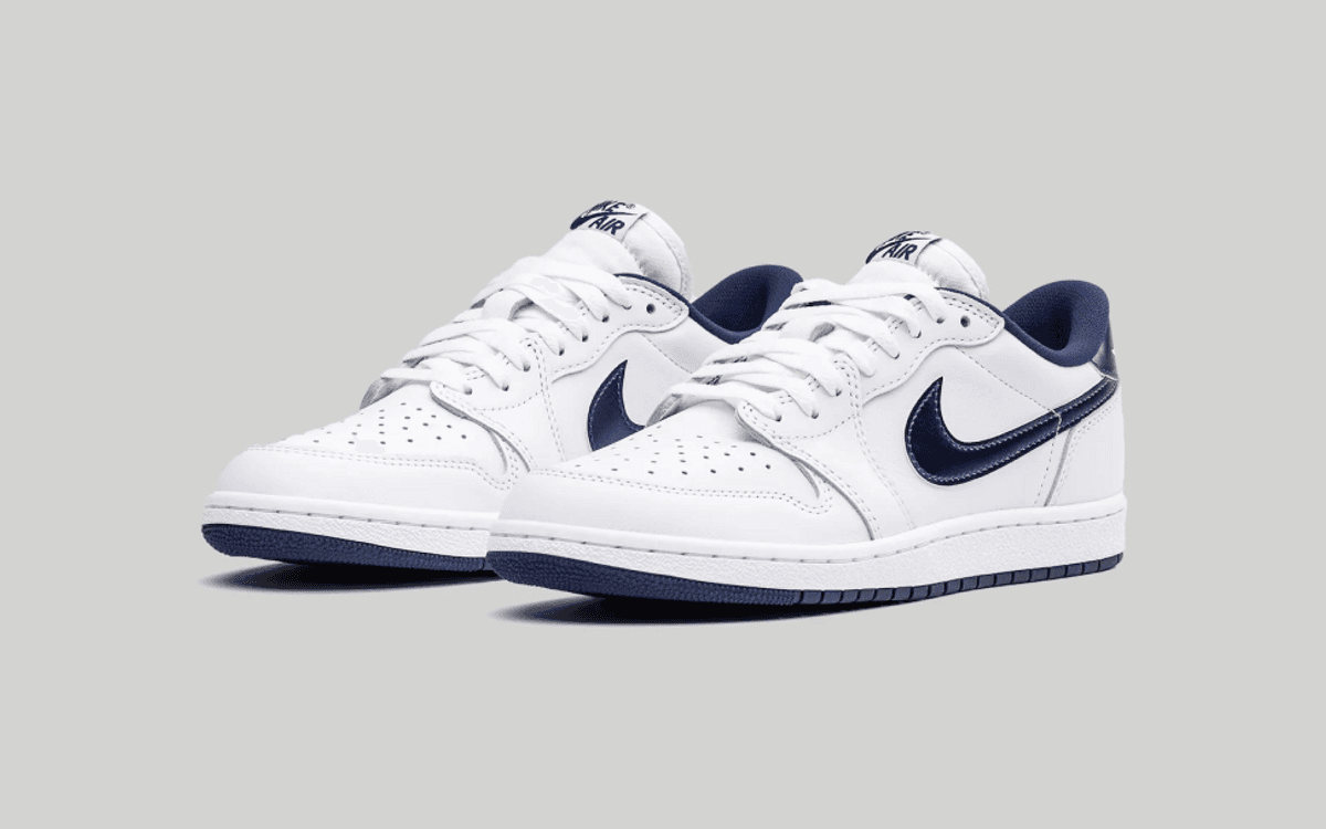 The Air Jordan 1 Low '85 Metallic Blue Set for a Nostalgic Comeback