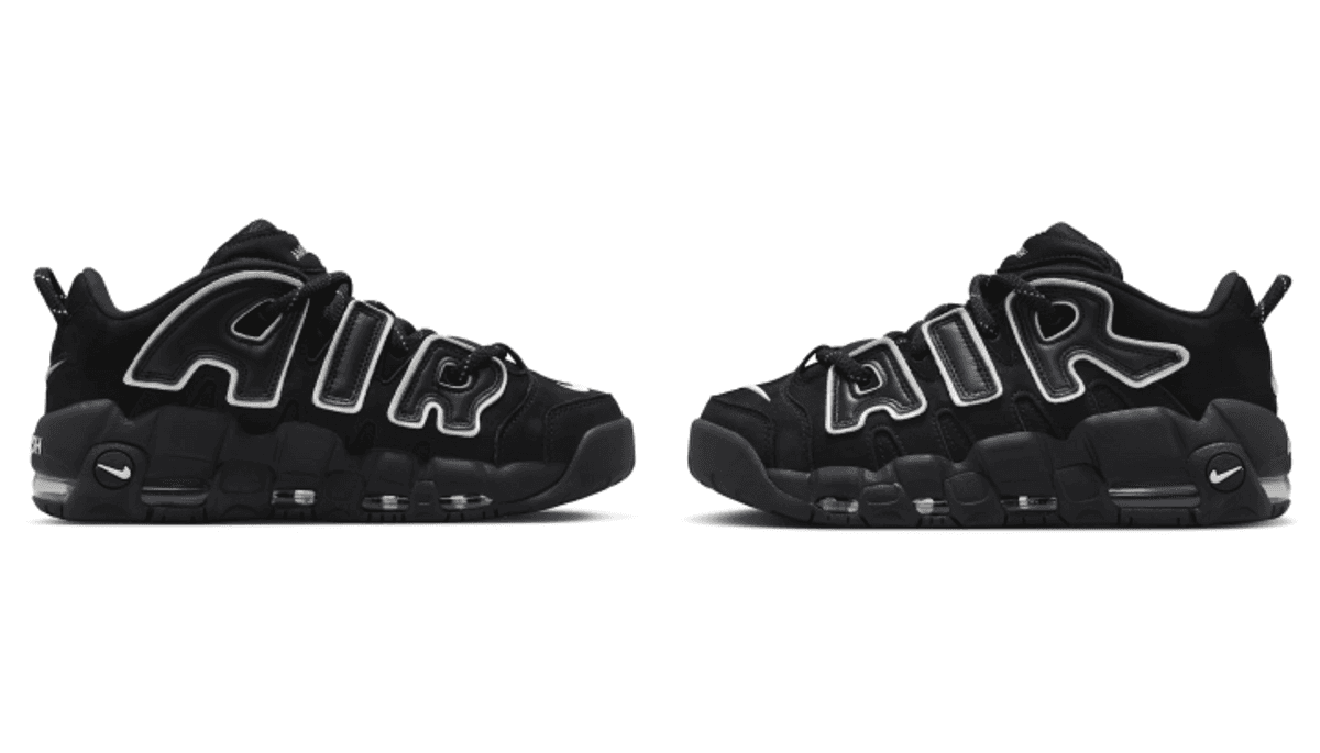 AMBUSH x Nike Air More Uptempo Low Drops October 6 In Black And White