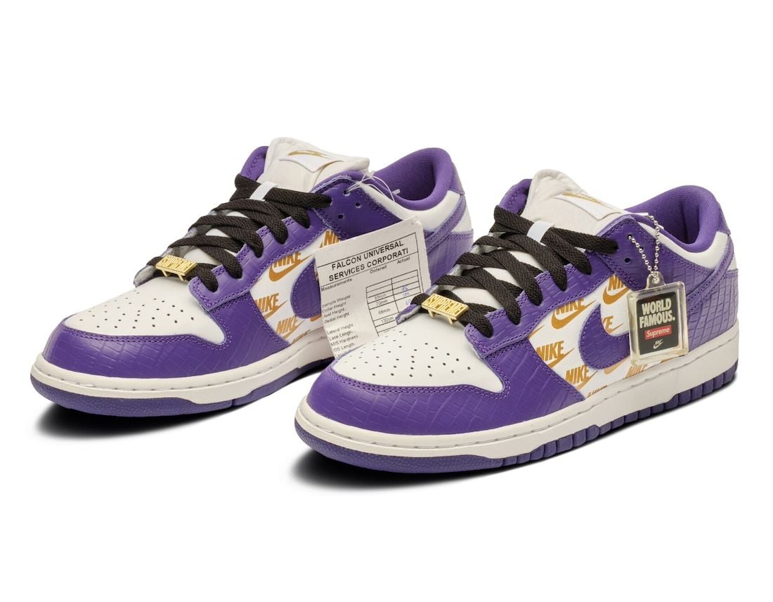 Supreme Nike Sb Dunk Low Court Purple Sample Release Info