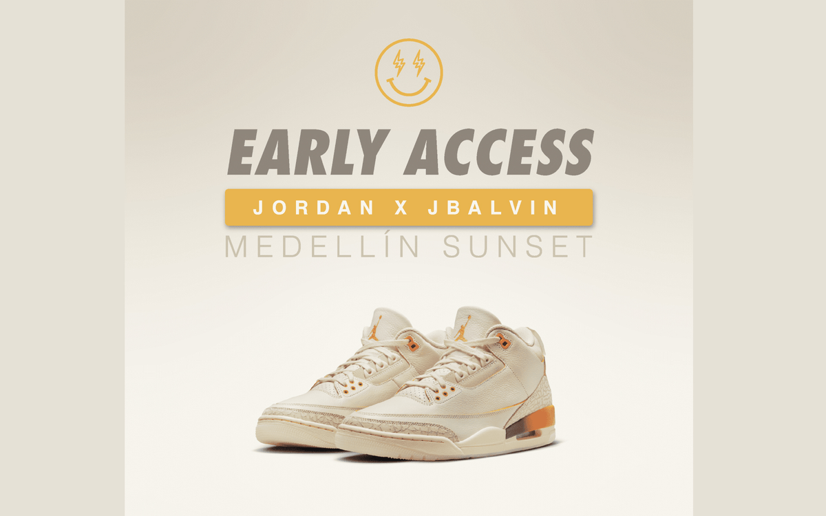 Early Access: Air Jordan 3 Retro x J Balvin Medellín Sunset on September 22nd