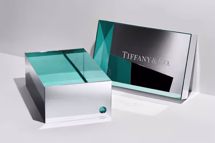  Tiffany Co Nike Air Force 1 Shoebox Silver TSS