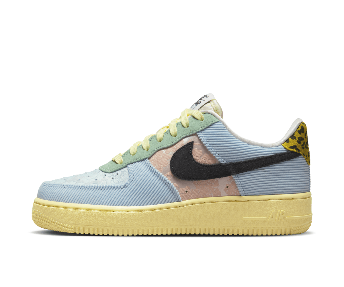 Nike Air Force 1 '07 Celestine Blue and Lemon Wash (W)