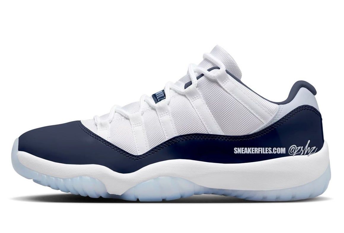 TSS Images Air Jordan 11 Low White Midnight Navy Diffused Blue F V5104 104 2024