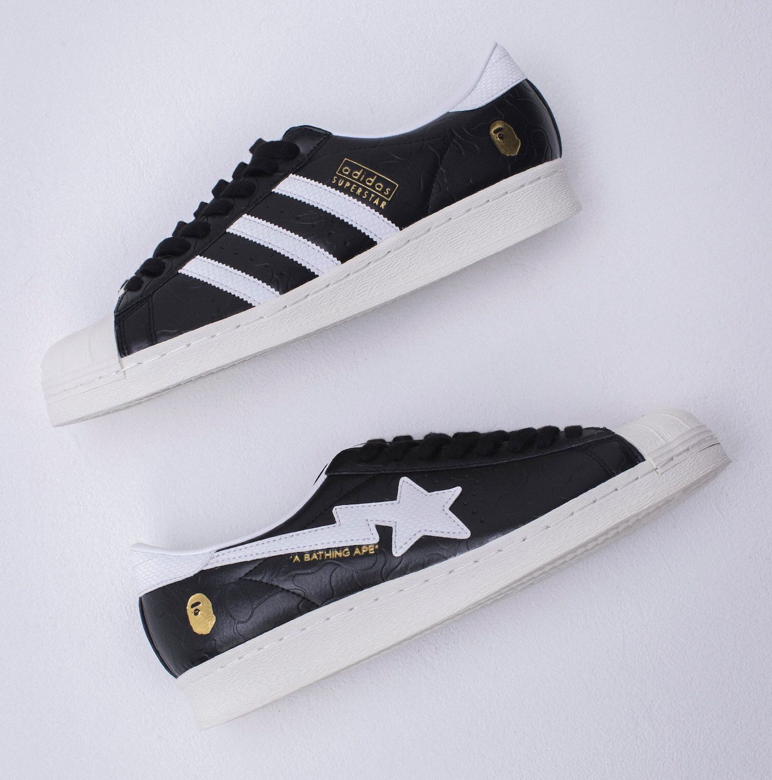 BAPE x atmos x adidas Superstar Vintage JQ3666 Release Info 4