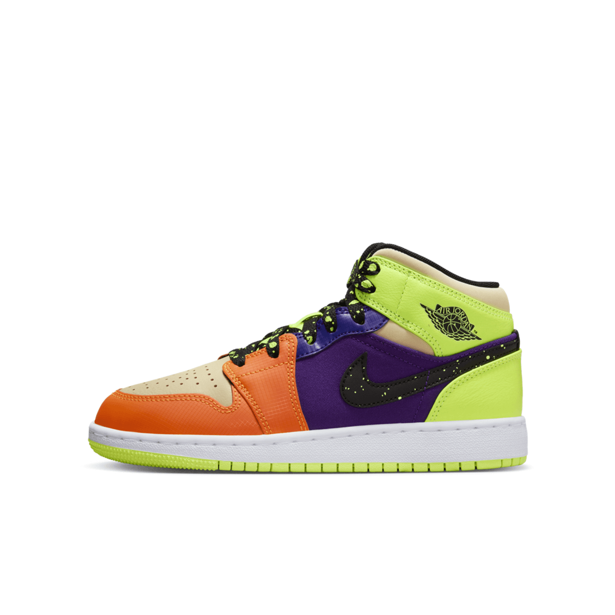 Nike Air Jordan 1 Mid Volt Vivid Orange (GS)