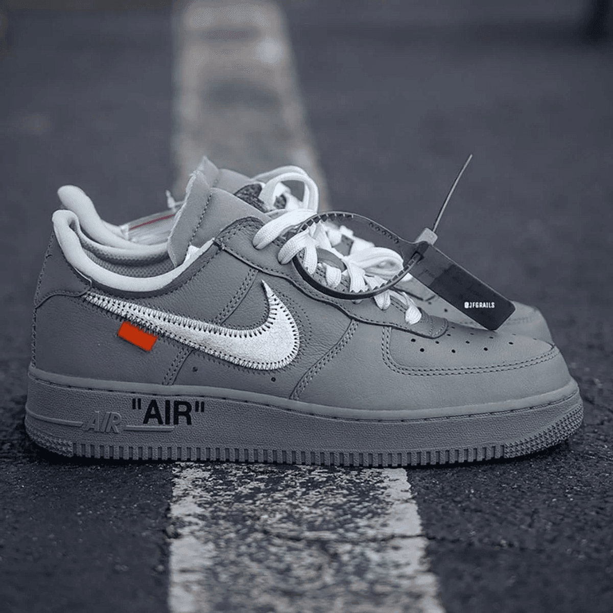 First Look At The New France Exclusive OFF-WHITE x Nike Air Force 1 Low Ghost Grey