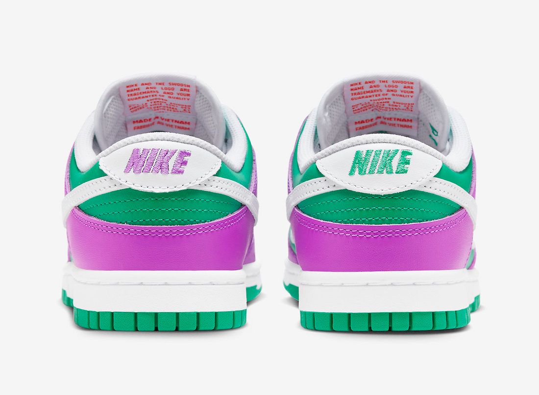 Nike Dunk Low Stadium Green White Fuchsia 