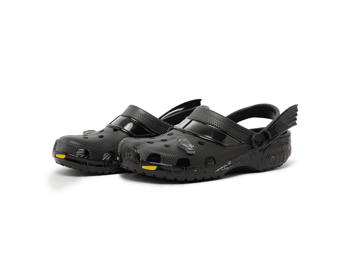 Official Images Of The Batman x Crocs Classic Clog “Batmobile”