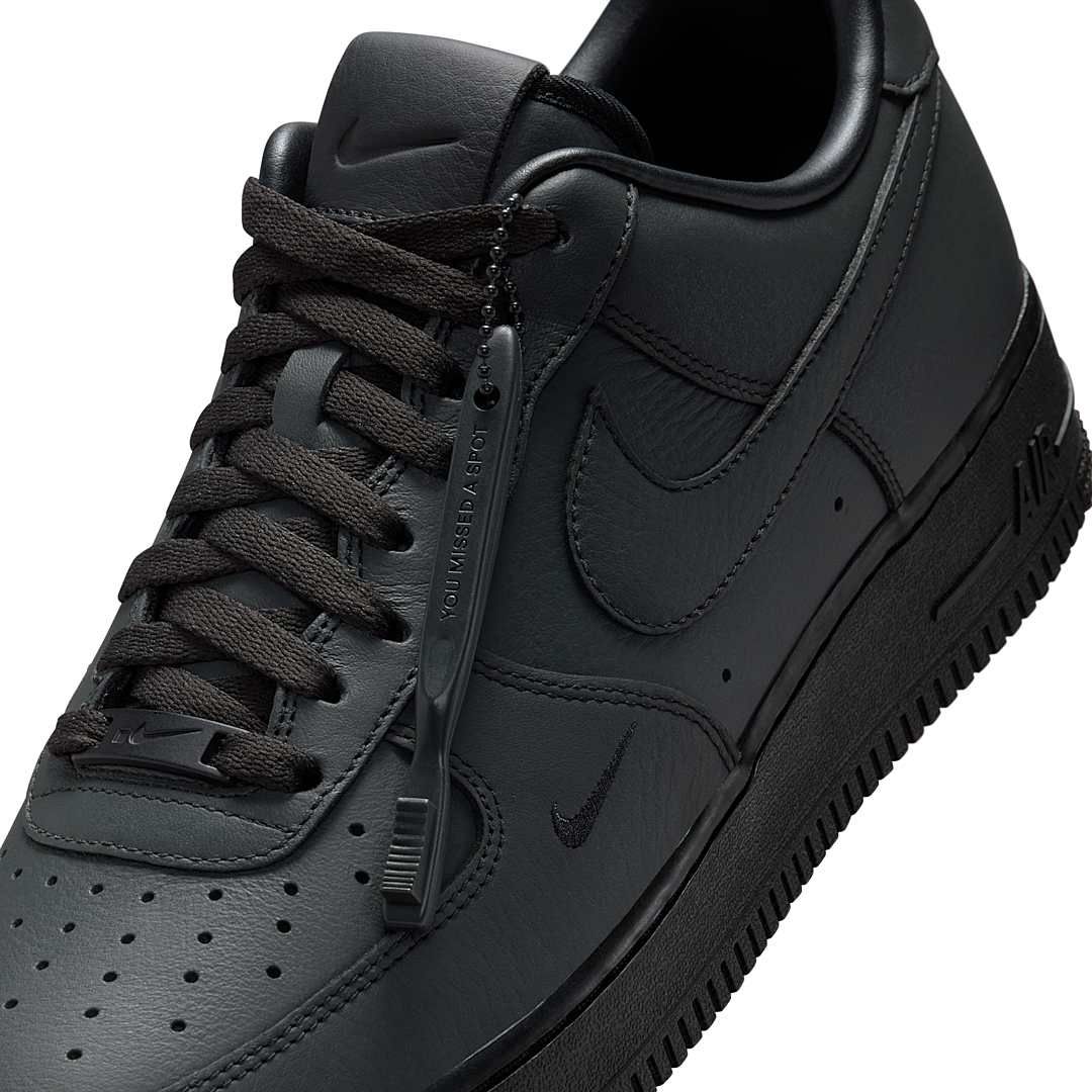 .SWOOSH x Nike Air Force 1 Low “Triple Triple Black” HJ9348-001 Release Info 9