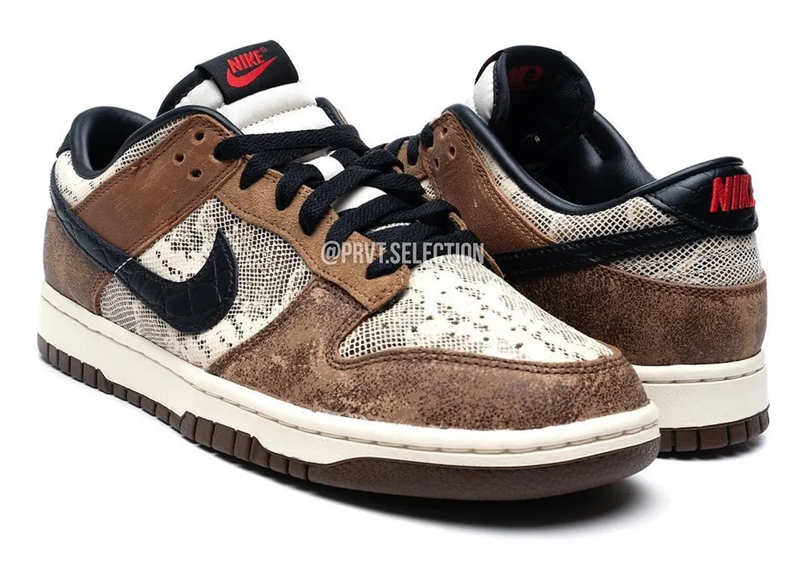 Nike Dunk Low Co Jp Brown Snakeskin 4