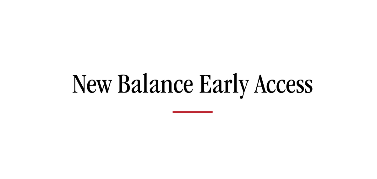 New Balance Introduces Early Access Program