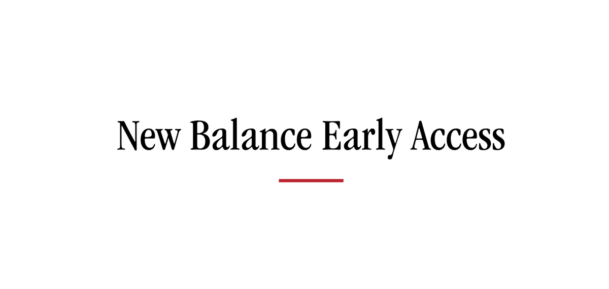 New Balance Introduces Early Access Program