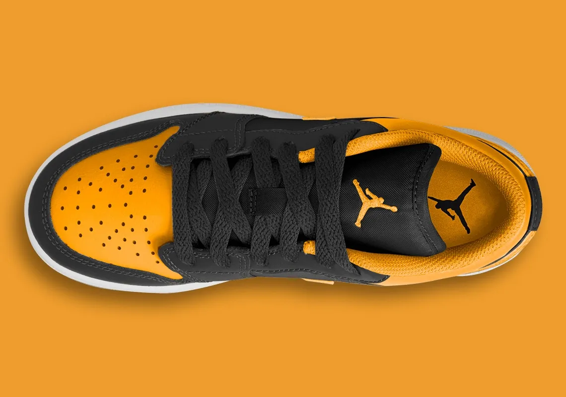 TheSiteSupply Images Air Jordan 1 Low Gs Black Yellow Ochre 553560 072 4