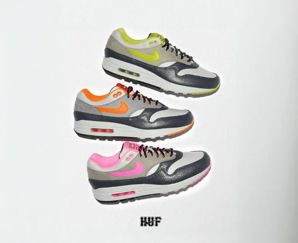 Full Look At The HUF x Nike Air Max 1 SP Pack