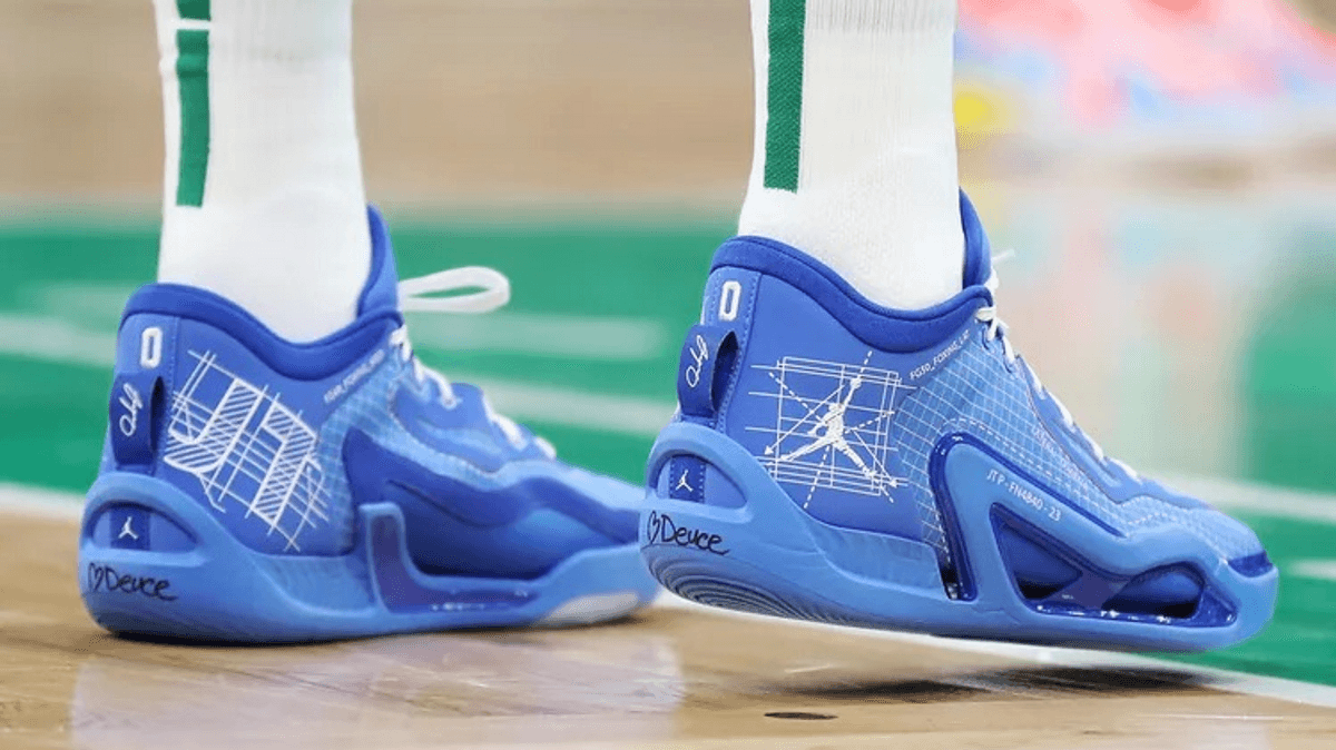 Jayson Tatum Previewed His Jordan Tatum 1 Blueprint PE On March 3rd Against The Brooklyn Nets