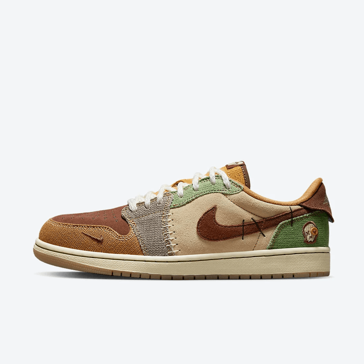 Air Jordan 1 Low Flax and Oil Green