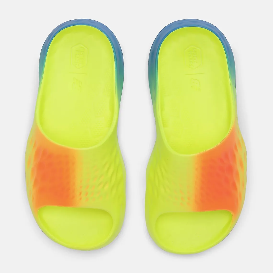 TheSiteSupply Images New Balance Fresh Foam Mrshn Slides Bright Lapis Neon Dragonfly Release Info
