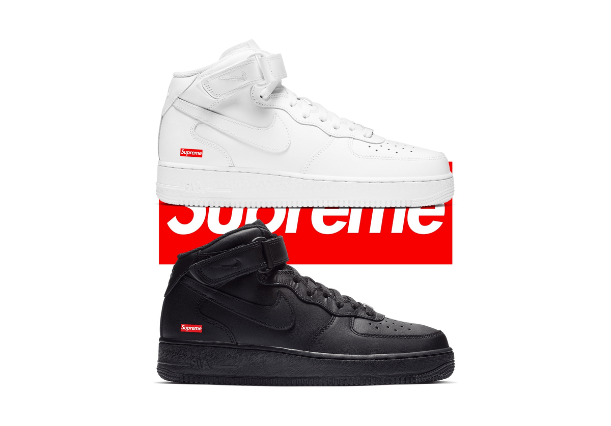 Expect To See The Supreme x Nike Air Force 1 Mid Release Fall 2024