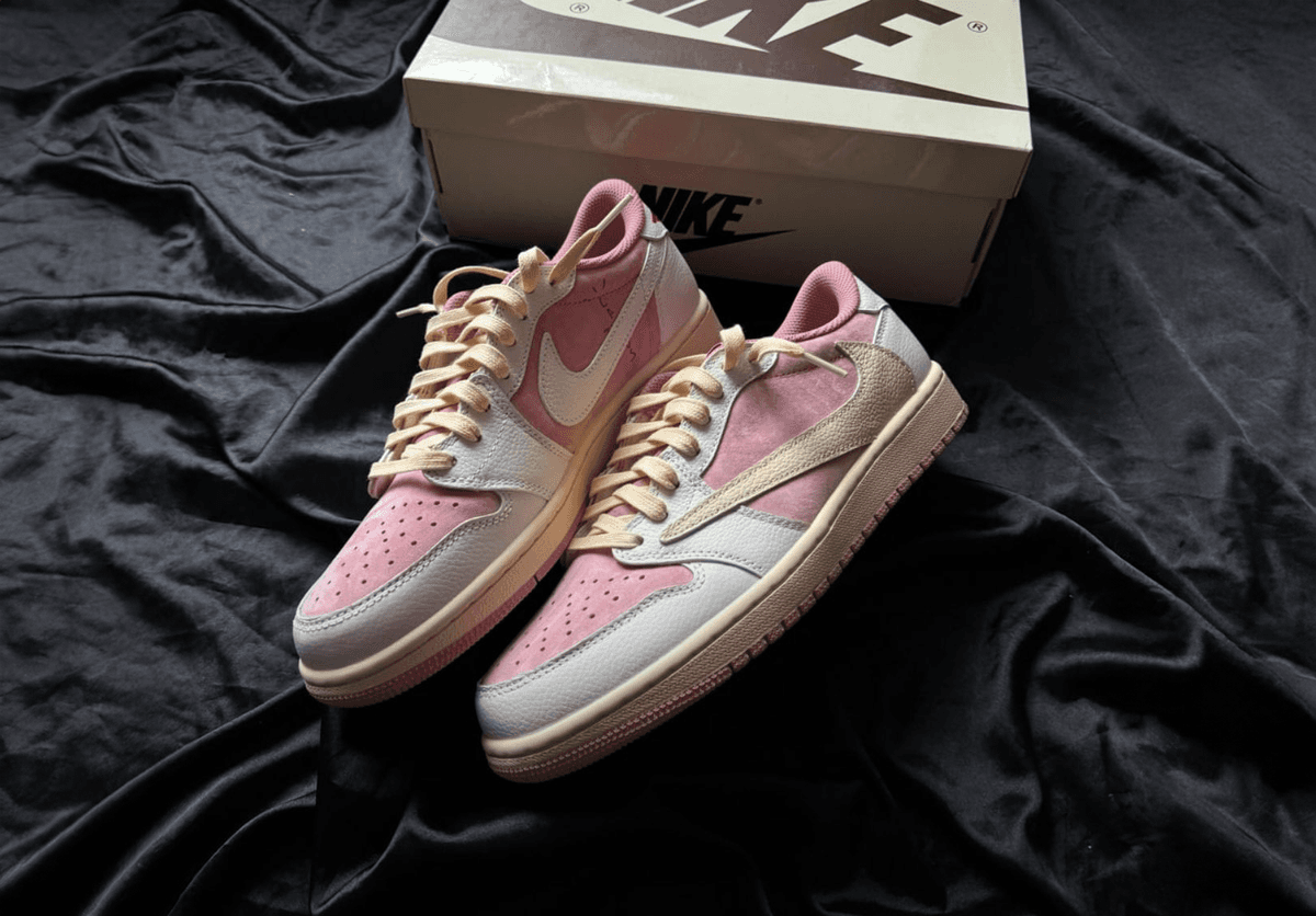 The Travis Scott x Air Jordan 1 Low OG "Shy Pink" Arrives Spring 2025