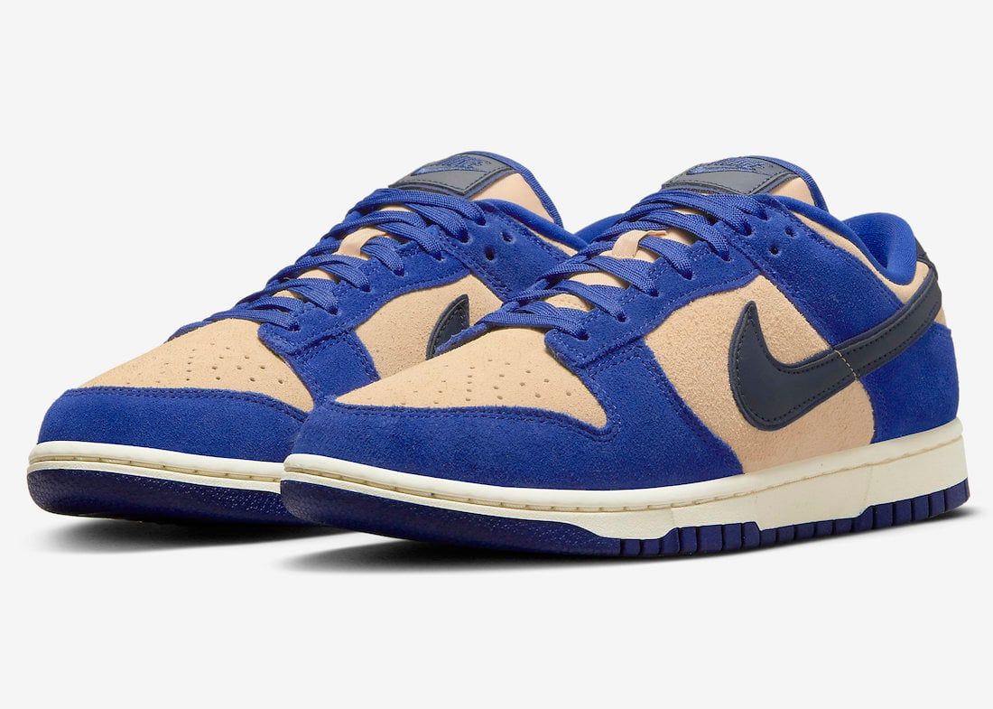 Nike Dunk Low Blue Suede Dv7411 400 Release Date Info