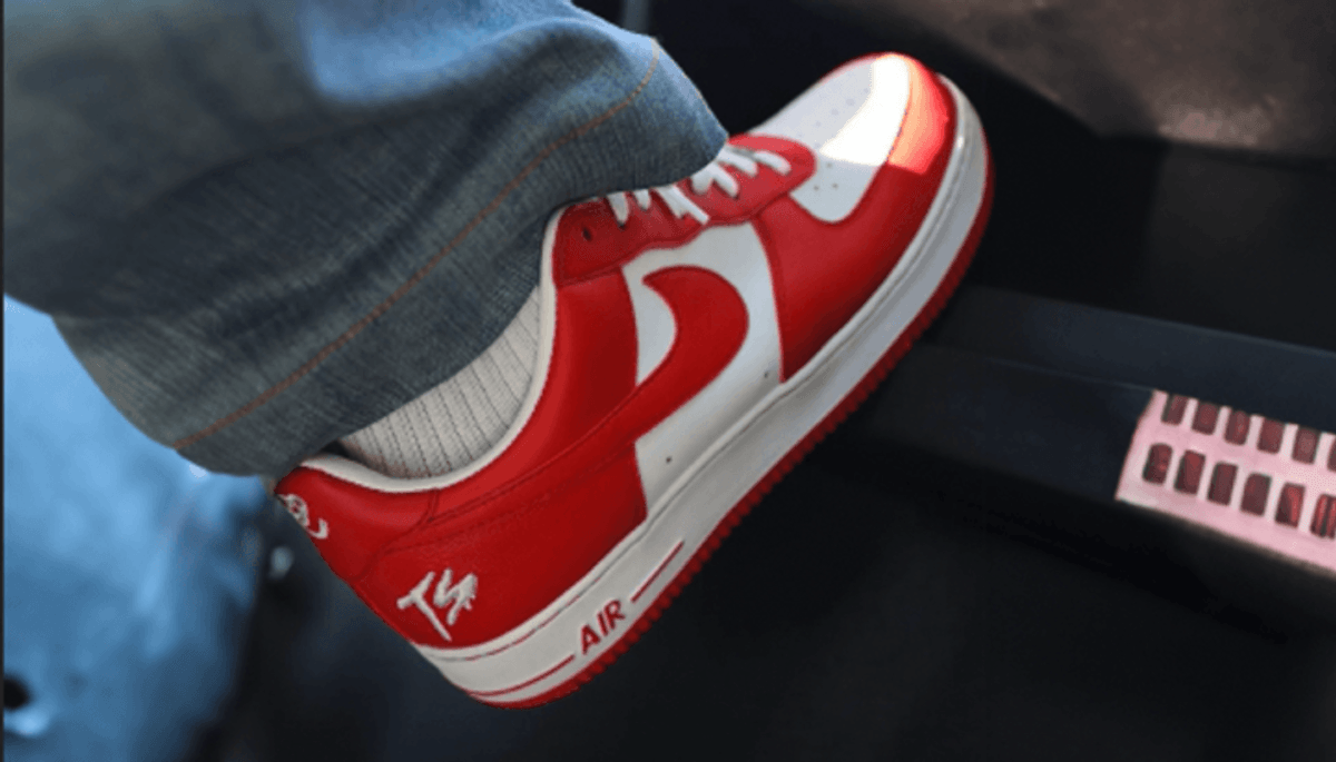 Fat Joe Spotted Wearing A Red Variant Of Terror Squad x Air Force 1s