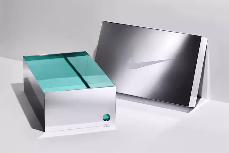  Tiffany Co Nike Air Force 1 Shoebox Silver TSS