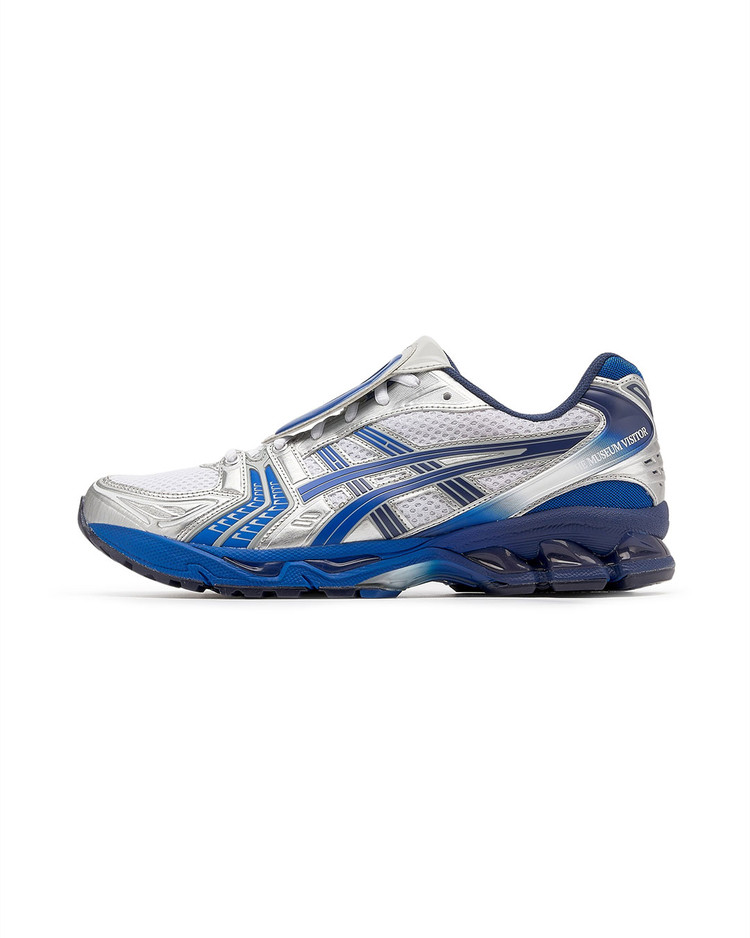 The Museum Visitor x ASICS Gel Kayano 14 White Blue 1203A528-020 Release Info