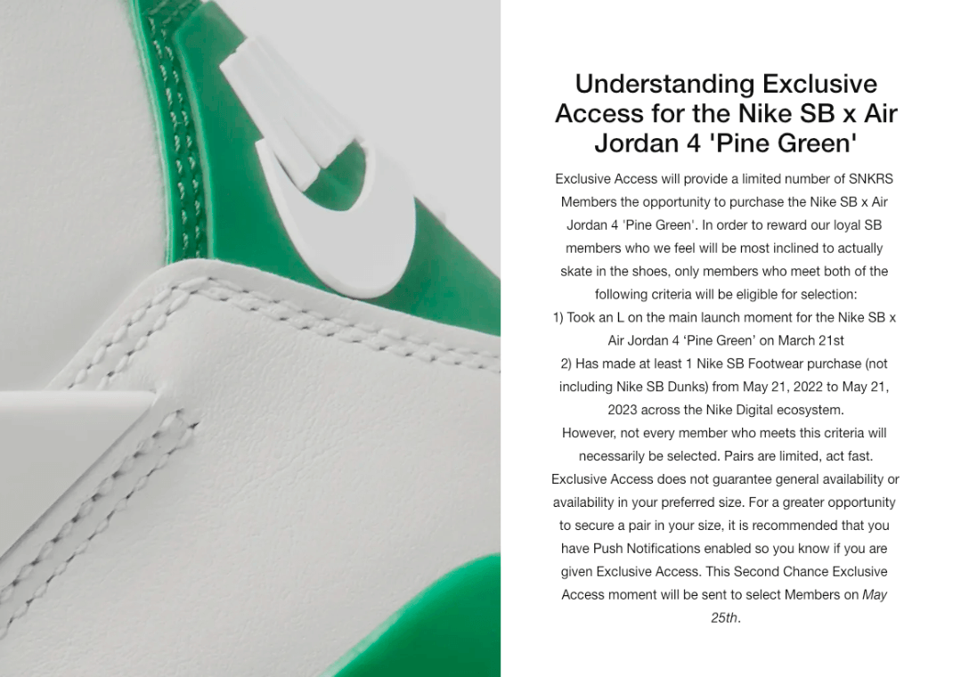 Understanding Exclusive Access for the Nike Sb X Air Jordan 4 Pine Green