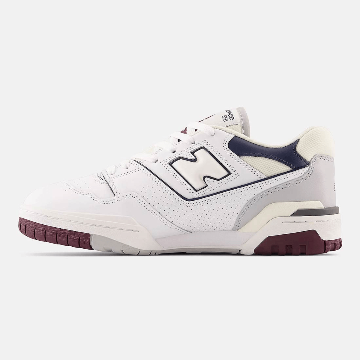 New Balance 550 White Natural Indigo Burgundy