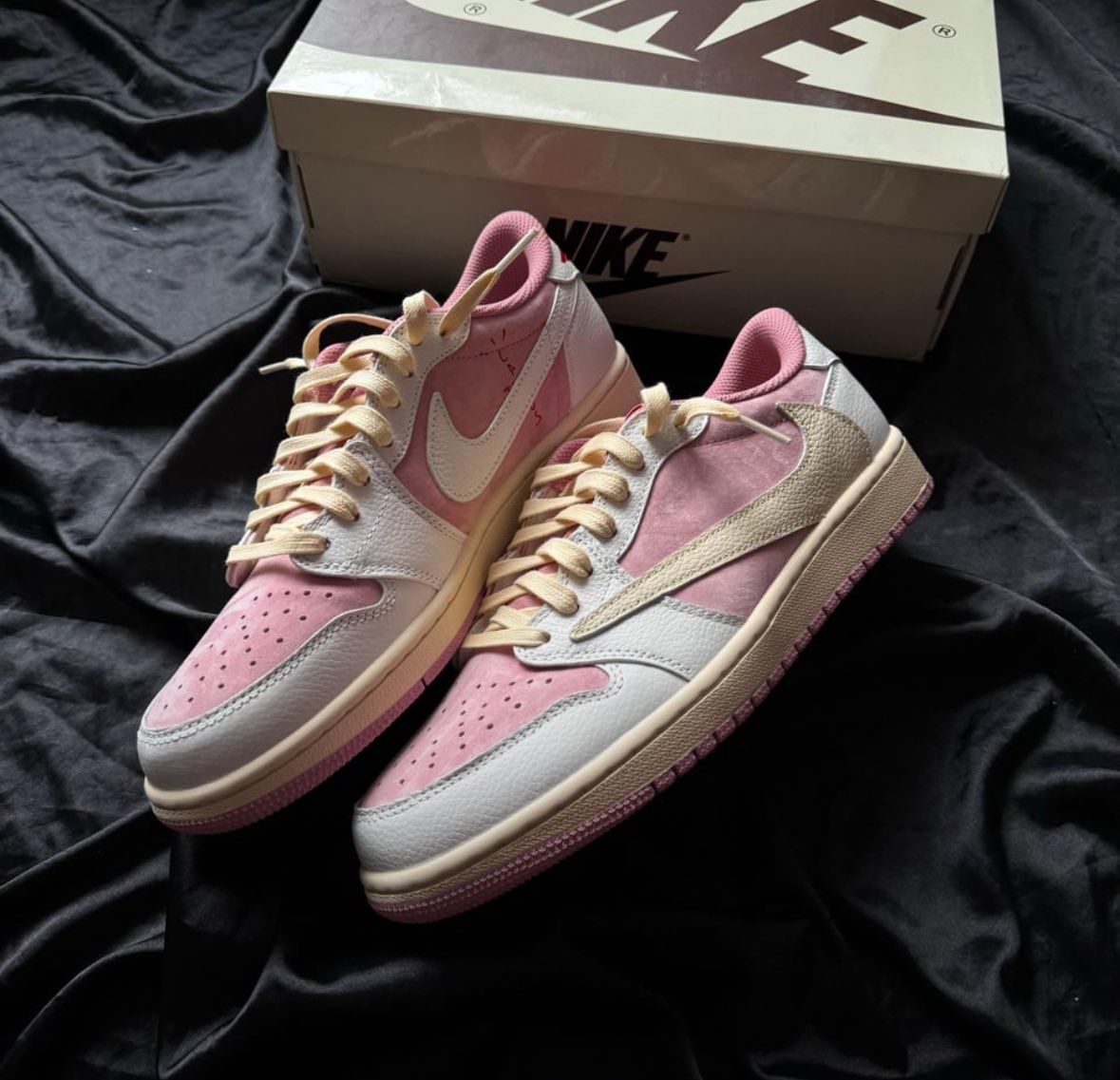 Travis Scott x Air Jordan 1 Low OG Shy Pink Release Info