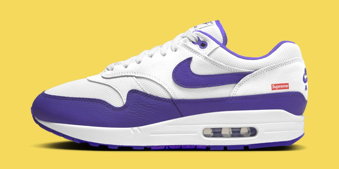 Supreme x Nike Air Max 1 ’87 “Varsity Purple” Release Info