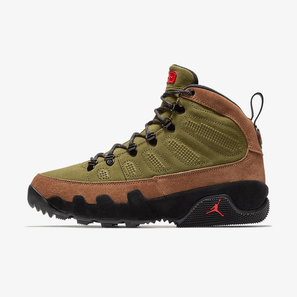 Jordan 9 Retro Boot NRG Military Brown Legion Green