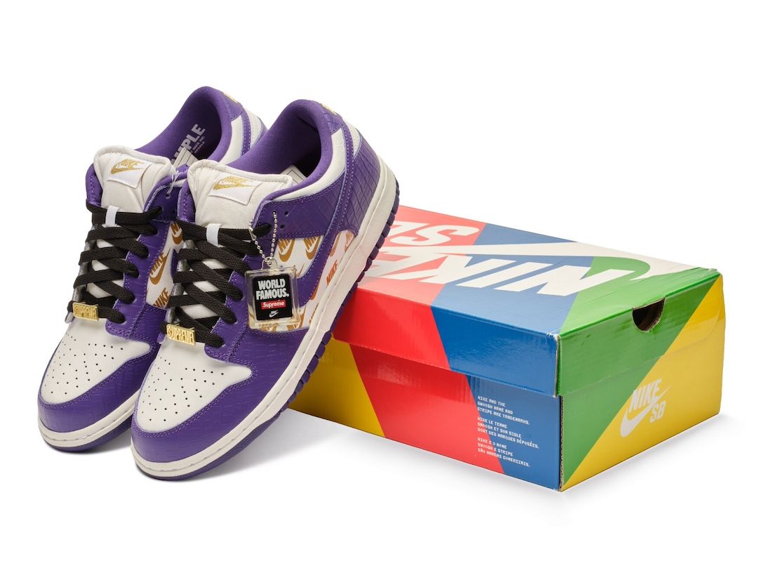 Supreme Nike Sb Dunk Low Court Purple Sample Release Info