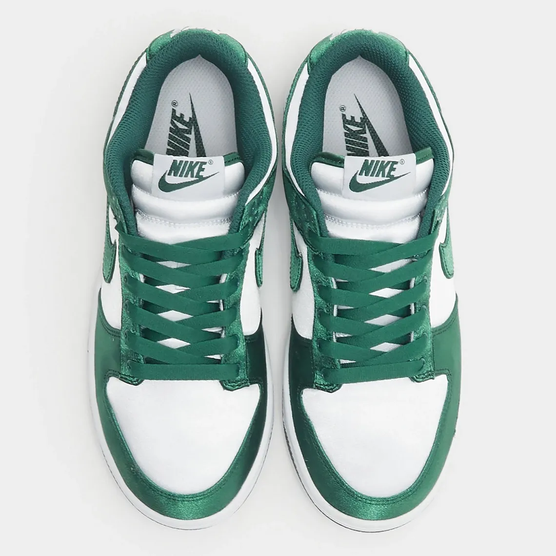 Nike Dunk Low Satin Green White 3