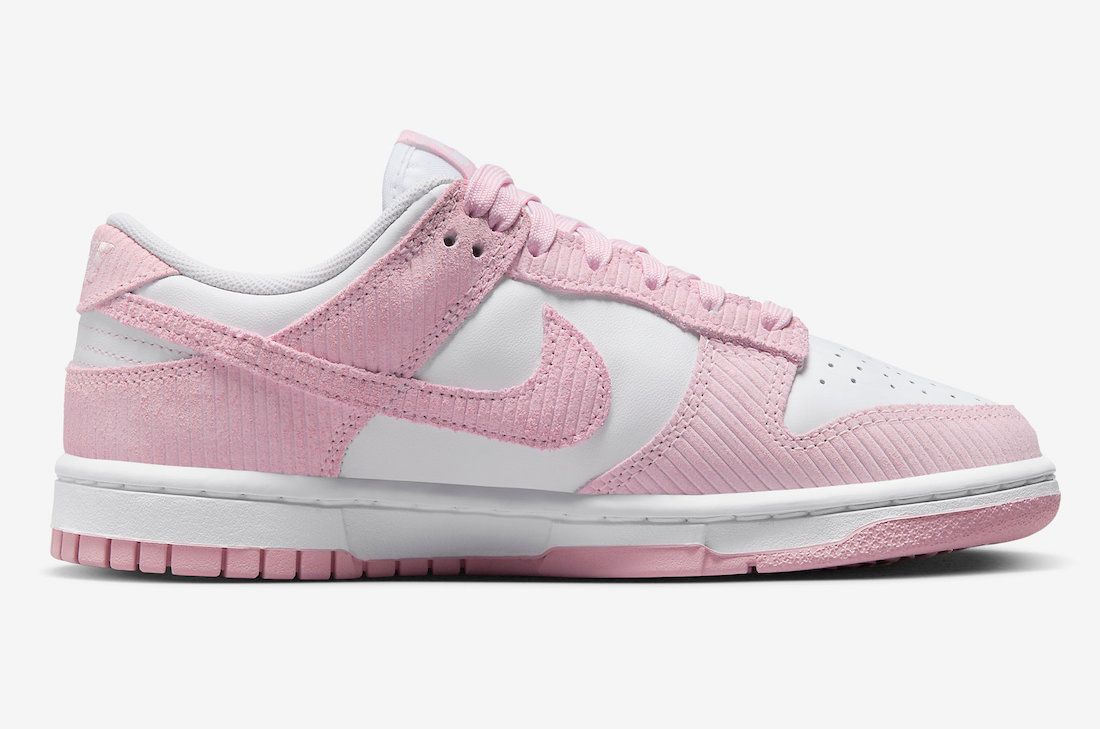 Nike Dunk Low Pink Corduroy F N7167 100 2