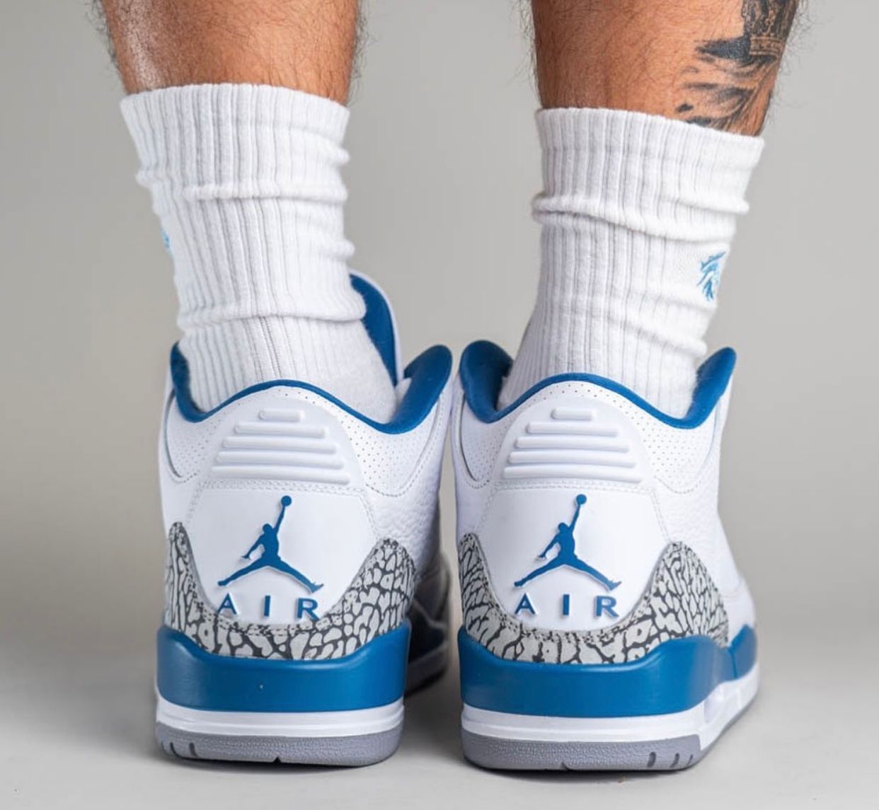 Air Jordan 3 Wizards Pe C T8532 148 Release Date on Foot Heels